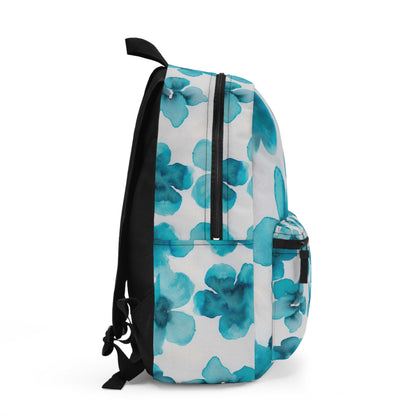 Watercolor Blue Floral Backpack