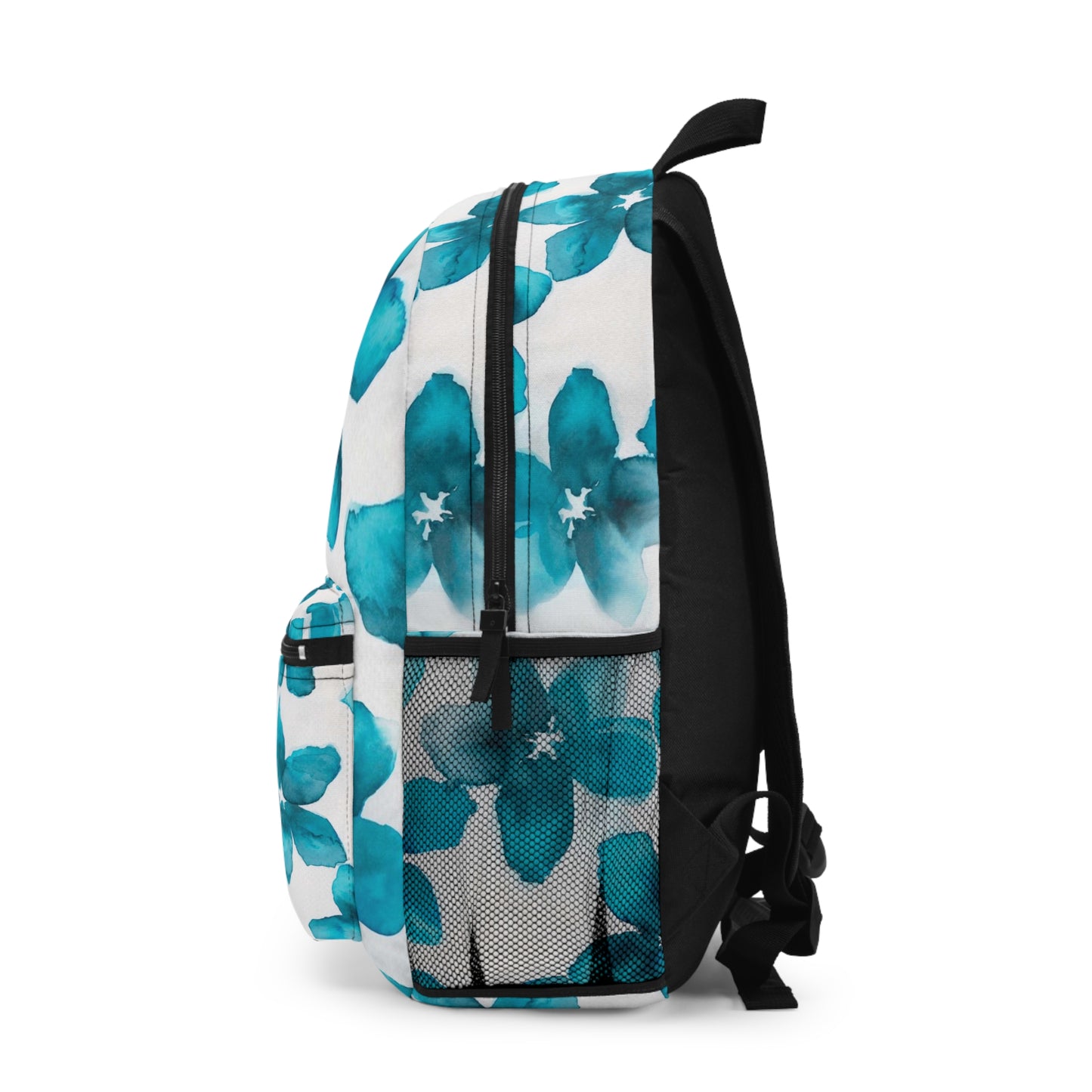 Watercolor Blue Floral Backpack