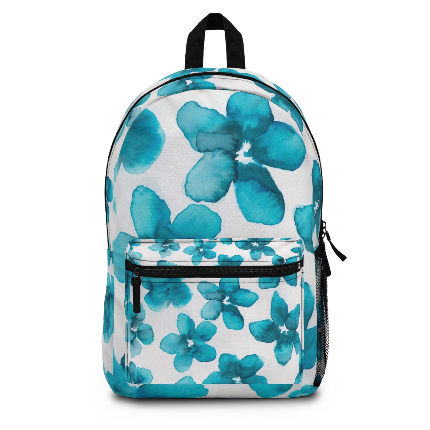 Watercolor Blue Floral Backpack