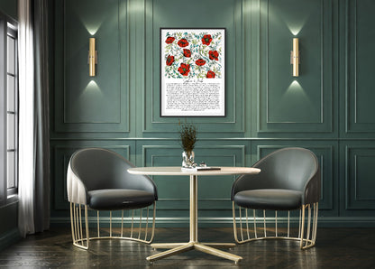 Poppy Anemone Ketubah